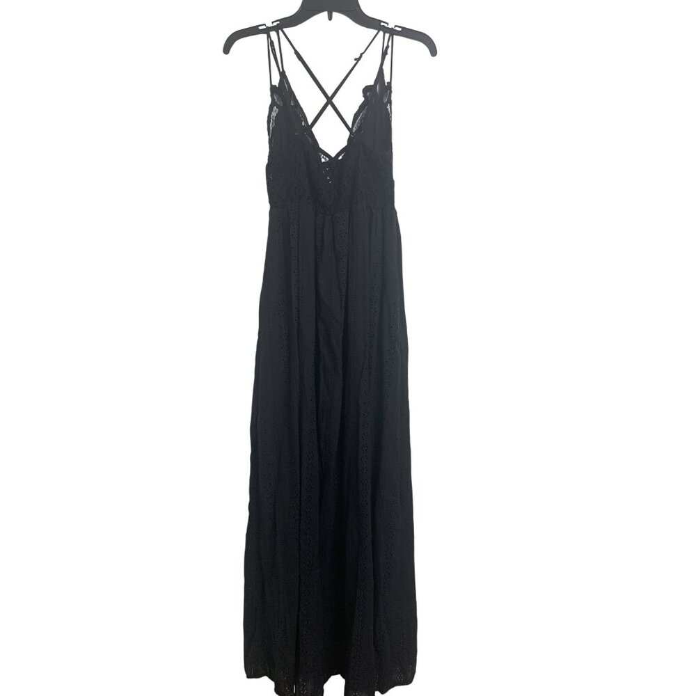 Mahina Cotton Eyelet Baby Doll Maxi Dress Size‎ S